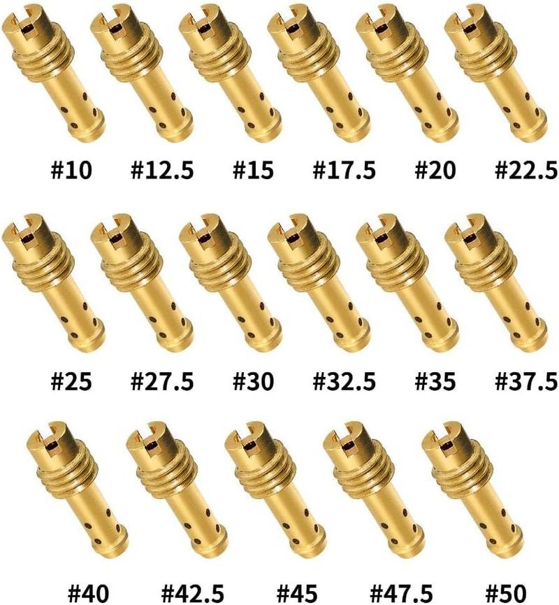 Strongthium Pilot Jet Slow Jet Kit for Mikuni VM TM Carburetors VM22/210 10# ~ 50# - Image 2